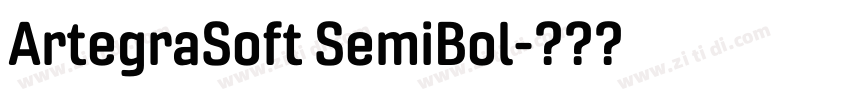 ArtegraSoft SemiBol字体转换